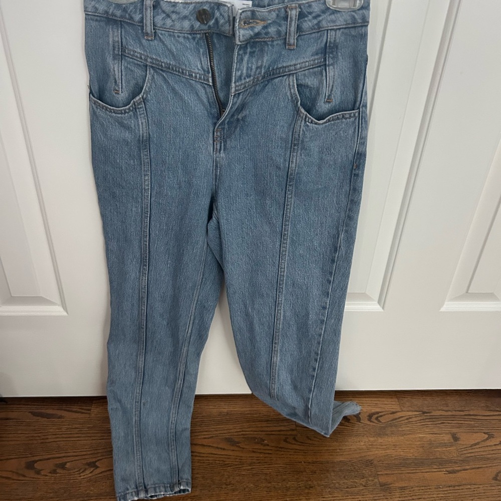 Zara Light Blue Ankle Jeans